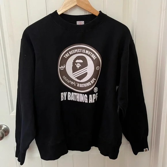 Vintage Bape x Adidas Thick Crewneck - Picture 2 of 8